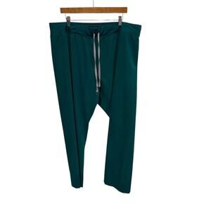 Figs High Waisted Livingston Basic Scrub Pants XXL Nursing Hospital Doctor Green
